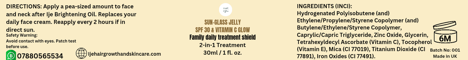 Family Sun-Glass Jelly 2-in-1 Daily Treatment Cream &amp; Sunscreen